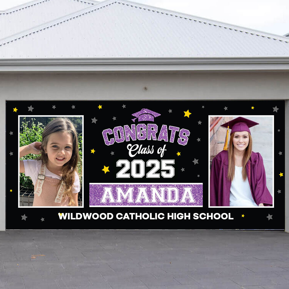 Star 2025 Congratulations Class Of 2025 - Graduation Garage Door Decorations