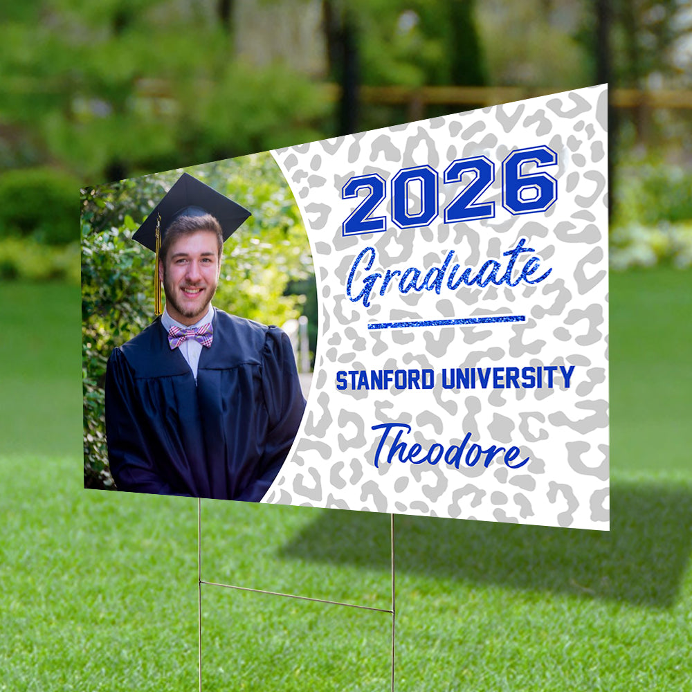 Class Of 2026 Graduate, Graduation Gift - Personalized Graduation Lawn Sign With Stake