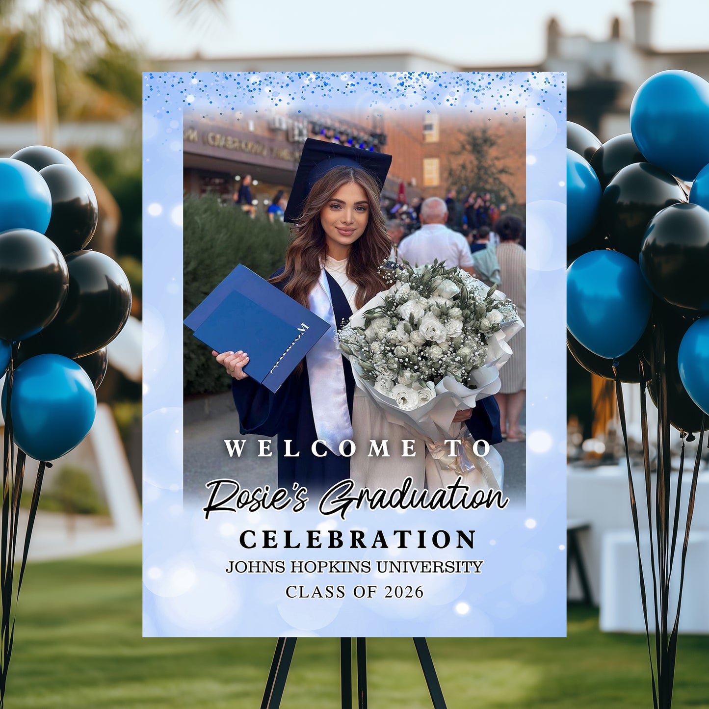 Shine Class Of 2026 Custom Photo - Graduation Party Welcome Sign -  Graduation Poster