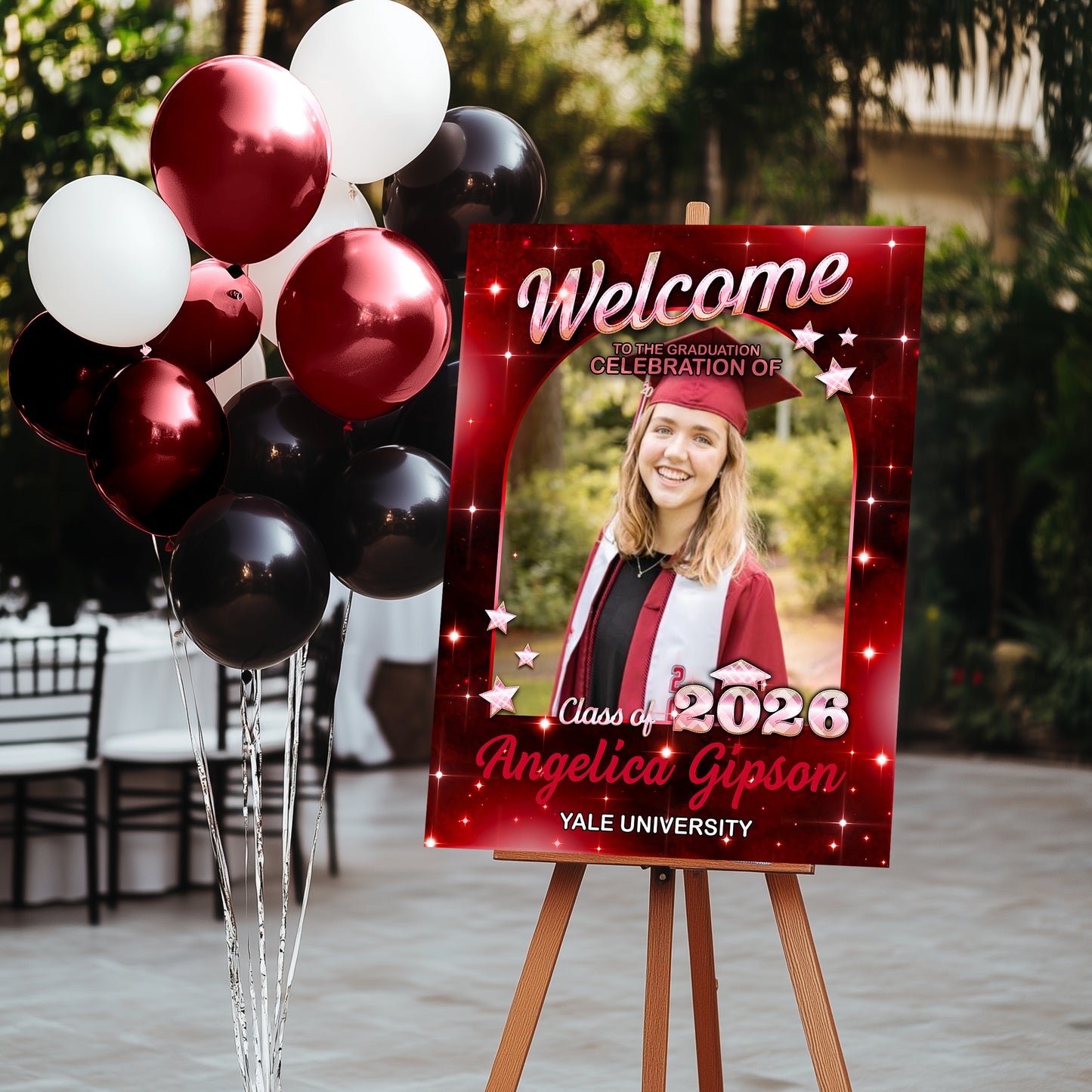 Star Styles Class Of 2026 - Graduation Party Welcome Sign - Custom Photo Grad Party Sign - Personalized Graduation Decoration