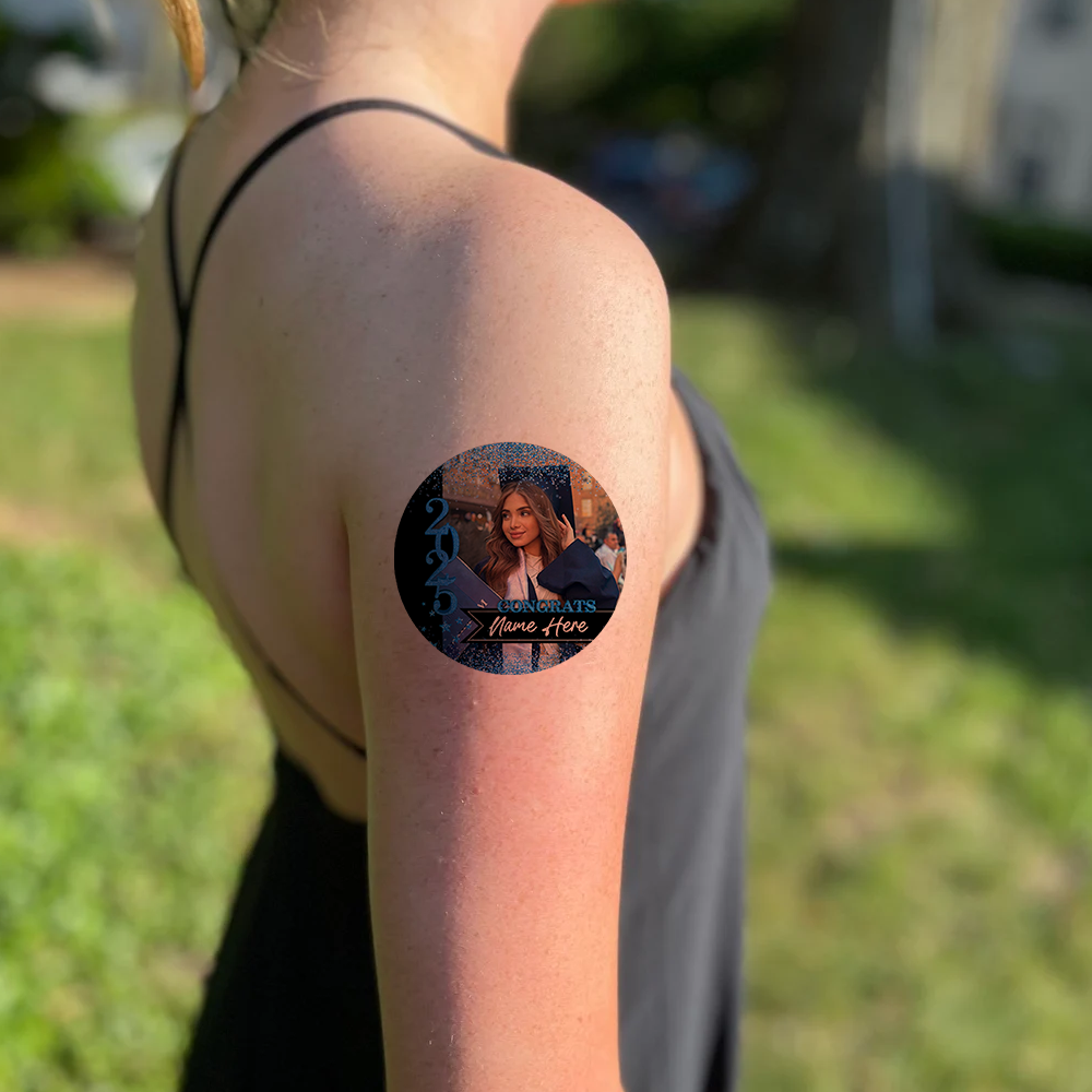 Personalized Congrats Class Of 2025 Tattoos - Graduation Party