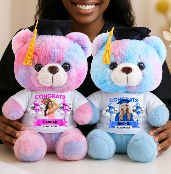 Class Of 2025 Congrats Candy Bear With Cap - Teddy Bear With