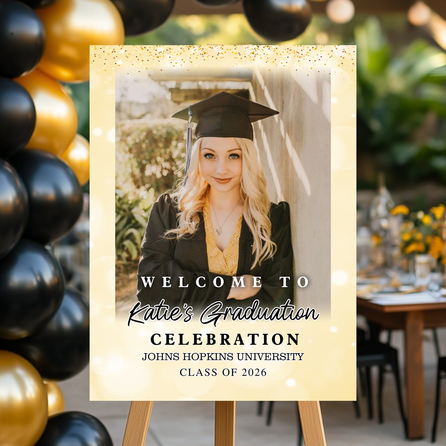 Shine Class Of 2026 Custom Photo - Graduation Party Welcome Sign -  Graduation Poster