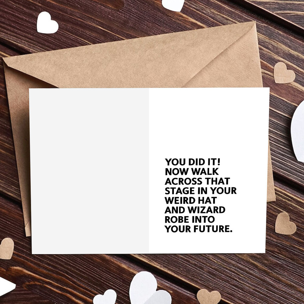 You Did It We Are So Proud Of You Greeting Card - Graduation Gift- Custom Personalized Greeting Card