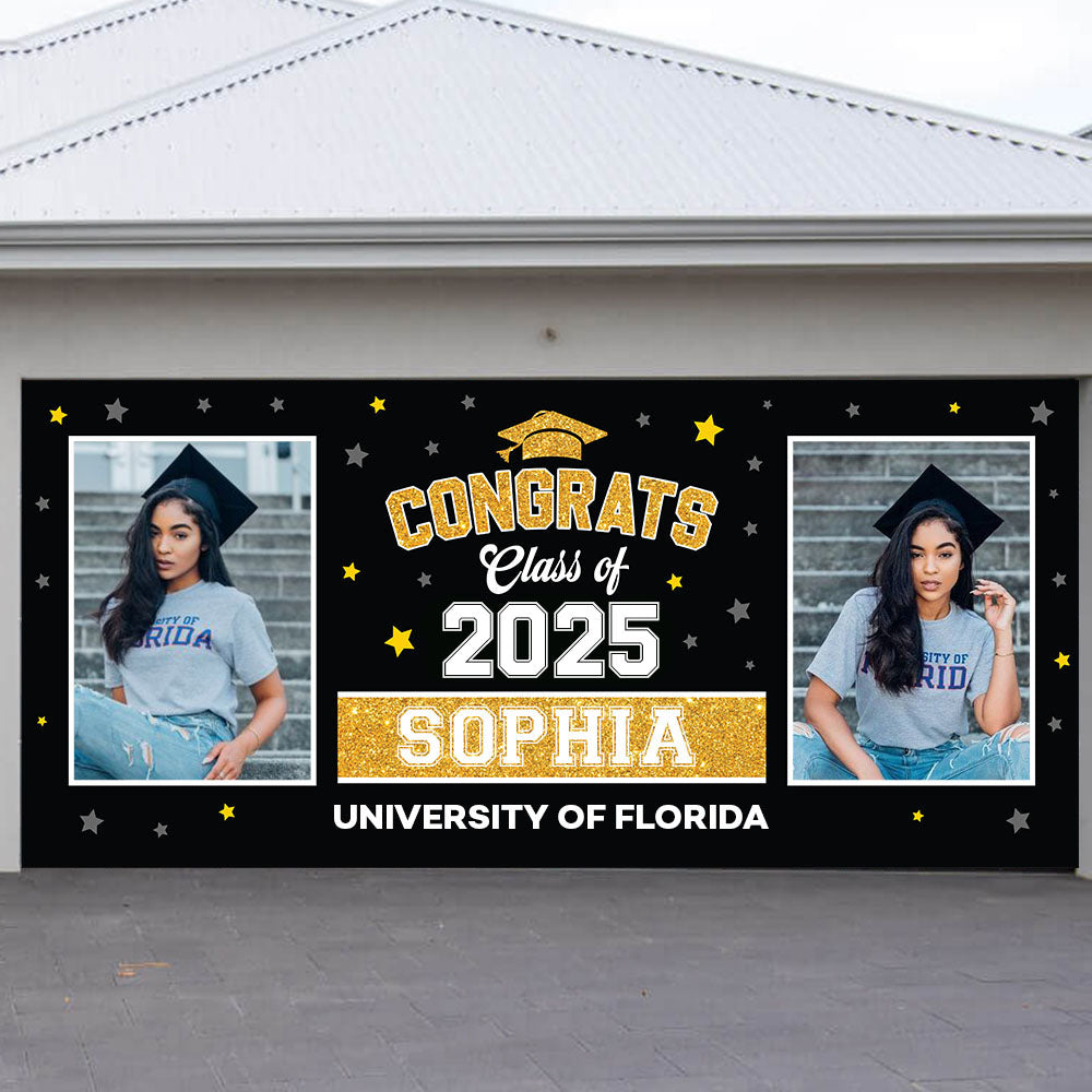 Star 2025 Congratulations Class Of 2025 - Graduation Garage Door Decorations