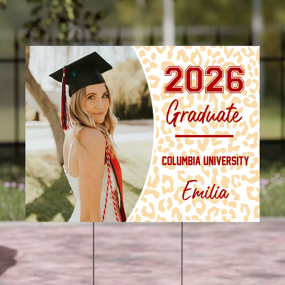 Class Of 2026 Graduate, Graduation Gift - Personalized Graduation Lawn Sign With Stake