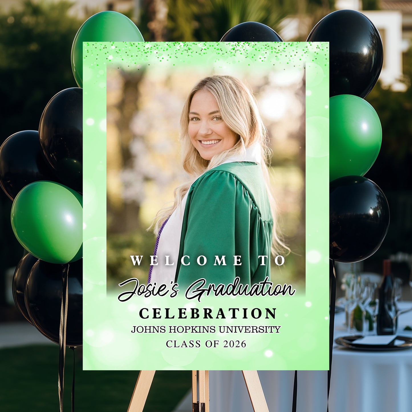 Shine Class Of 2026 Custom Photo - Graduation Party Welcome Sign -  Graduation Poster