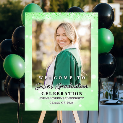 Shine Class Of 2026 Custom Photo - Graduation Party Welcome Sign -  Graduation Poster
