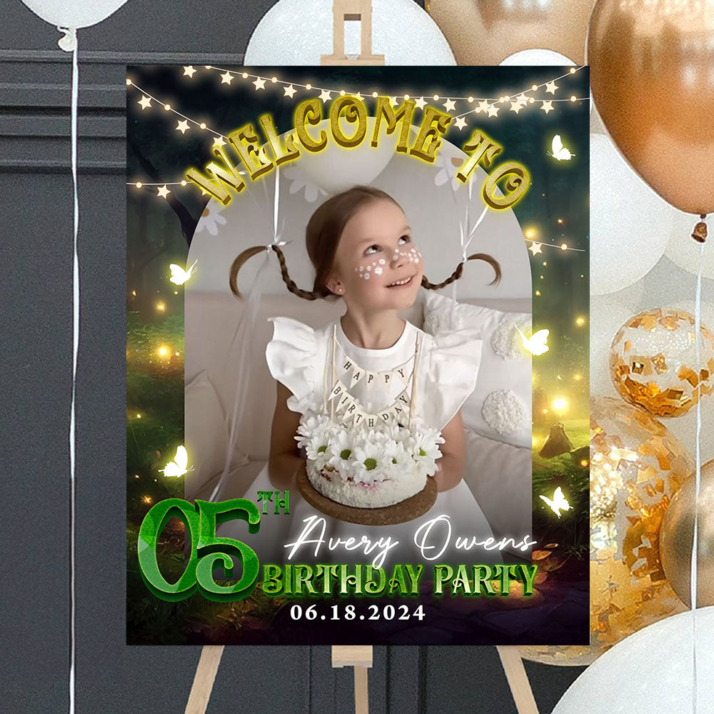 Welcome To Birthday Party Welcome Sign - Personalized Baby Welcome Sign - Welcome Sign Decor