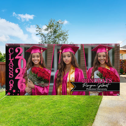 Congratulations Class Of 2026 - Graduation Banner - Unique Graduation Gift - Door Banner