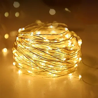 Fairy Lights, Led Waterproof Mini Battery Powered String Twinkle Lights for Backdrop Decoration, Room Atmosphere light (Warm White, Battery not included)