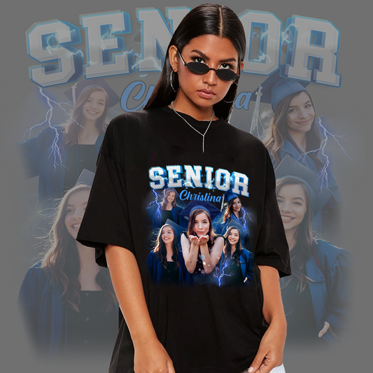 Senior 2025 Graduation Personalized T-Shirt  - Personalized Custom Unisex T-Shirt