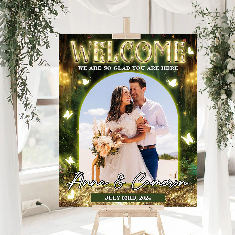 Fairy Wedding Welcome Sign - Modern Wedding Signs - Welcome To The Wedding Sign - Wedding Decor