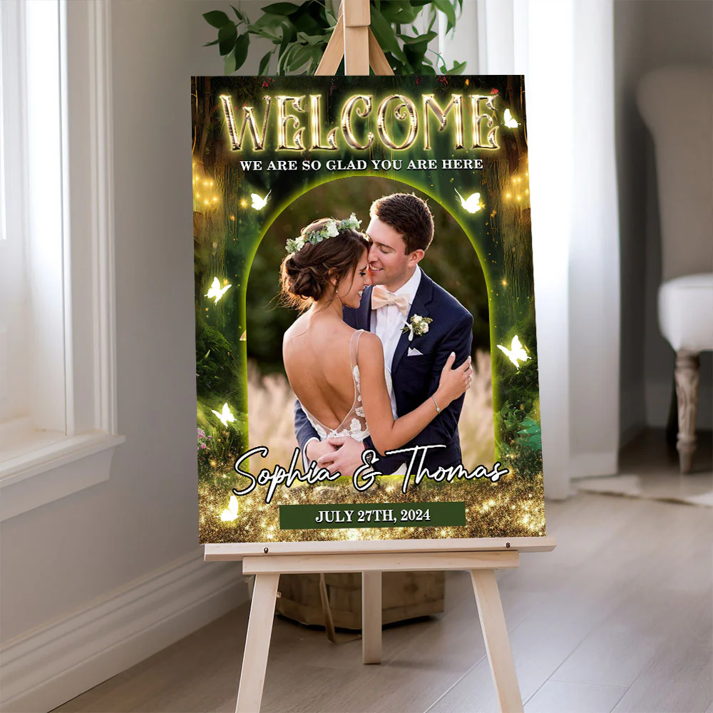 Fairy Wedding Welcome Sign - Modern Wedding Signs - Welcome To The Wedding Sign - Wedding Decor