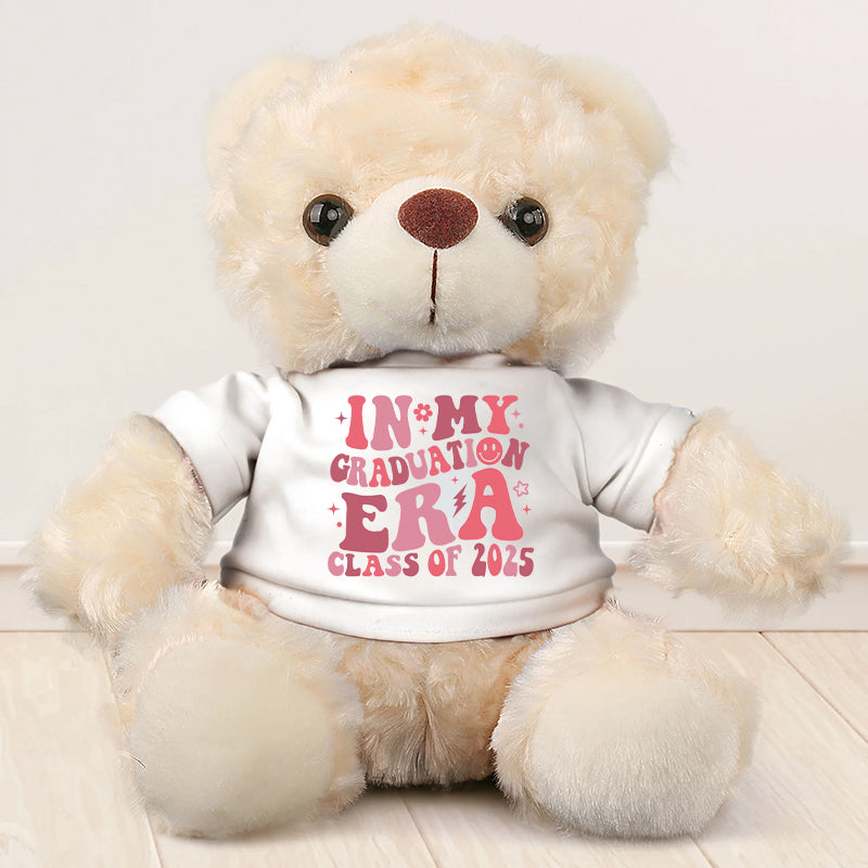 In My Graduation Era Class Of 2025 - Kindergarten Teddy Bear With Personalized Shirt