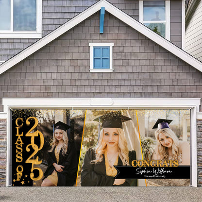 GIitter Styles 2025 Congratulations Class Of 2025 Ver 2 - Graduation Garage Door Decorations