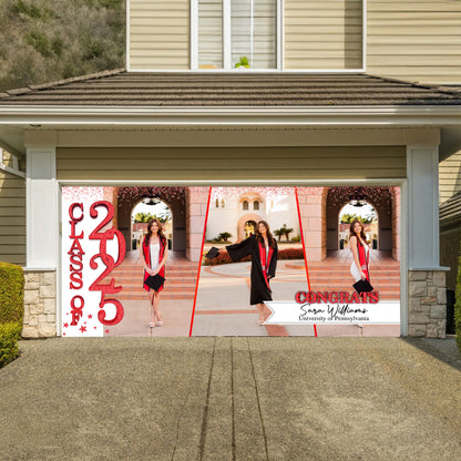 GIitter Styles 2025 Congratulations Class Of 2025 Ver 2 - Graduation Garage Door Decorations