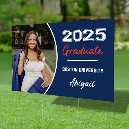 Class Of 2025 Graduate, Graduation Gift - Personalized Graduation Lawn Sign With Stake