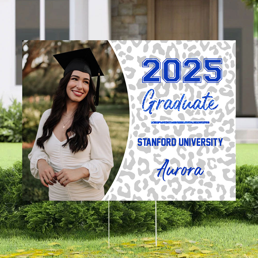 Class Of 2025 Graduate, Graduation Gift - Personalized Graduation Lawn Sign With Stake