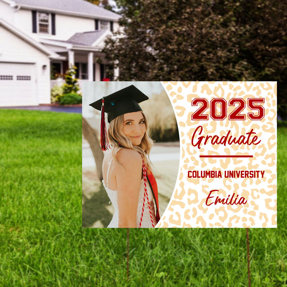 Class Of 2025 Graduate, Graduation Gift - Personalized Graduation Lawn Sign With Stake