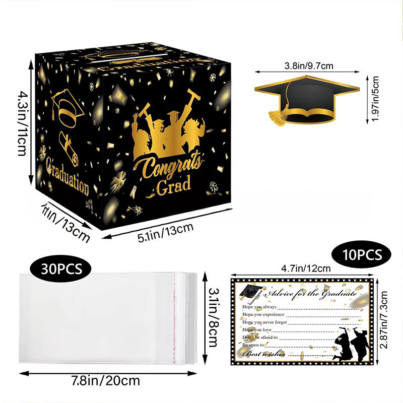 Graduation Pull Money Box for Cash, 2025 Congrats Grad Surprise Box for Party