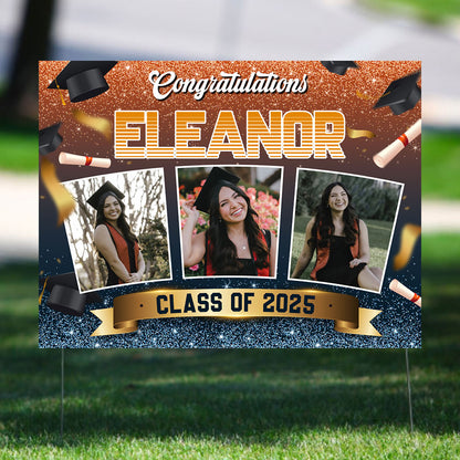 Custom 2025 Graduation Graduate, Graduation Gift - Personalized Graduation Lawn Sign With Stake