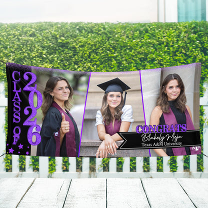 Congratulations Class Of 2026 - Graduation Banner - Unique Graduation Gift - Door Banner