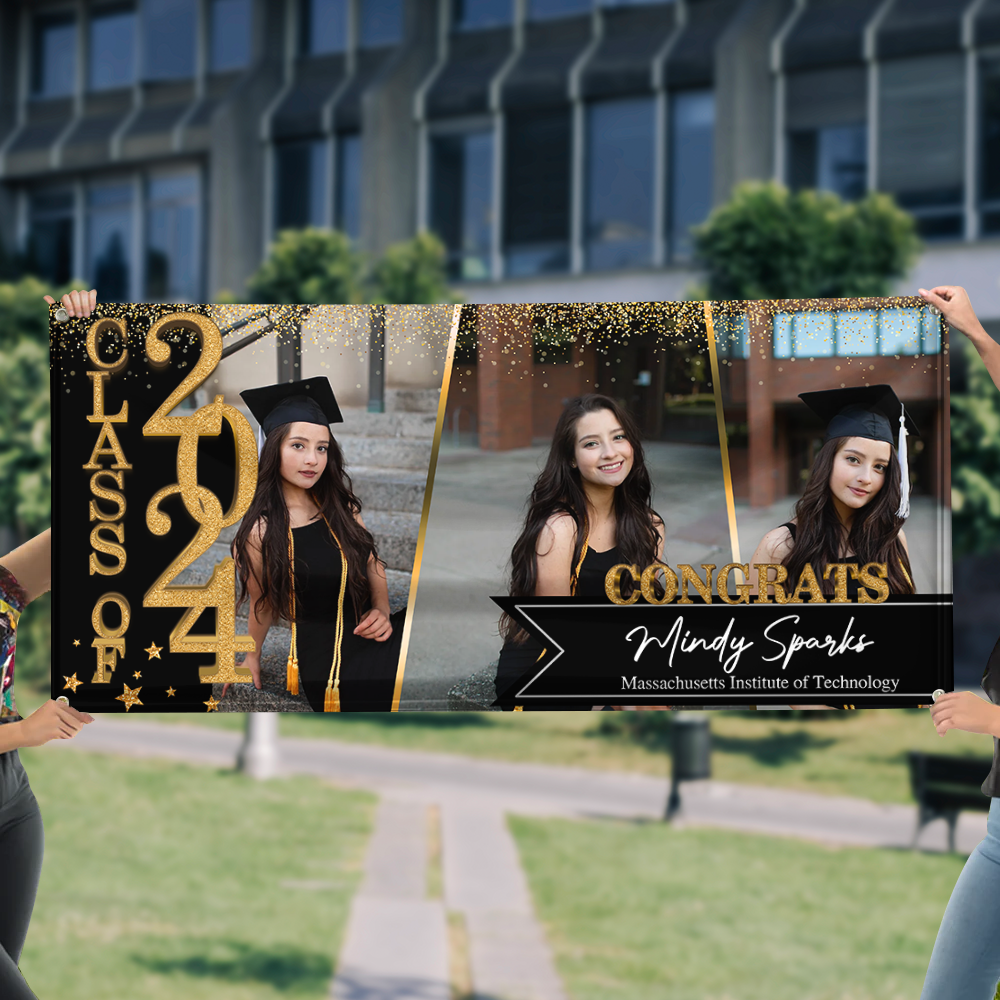 Congratulations Class Of 2024 - Graduation Banner - Unique Graduation Gift - Door Banner