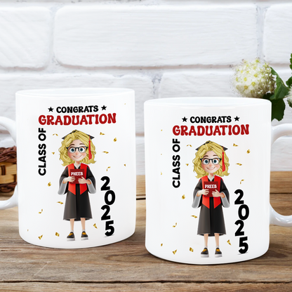 Congratulations Class Of 2025 - Graduation Gift - Personalized Custom Mug