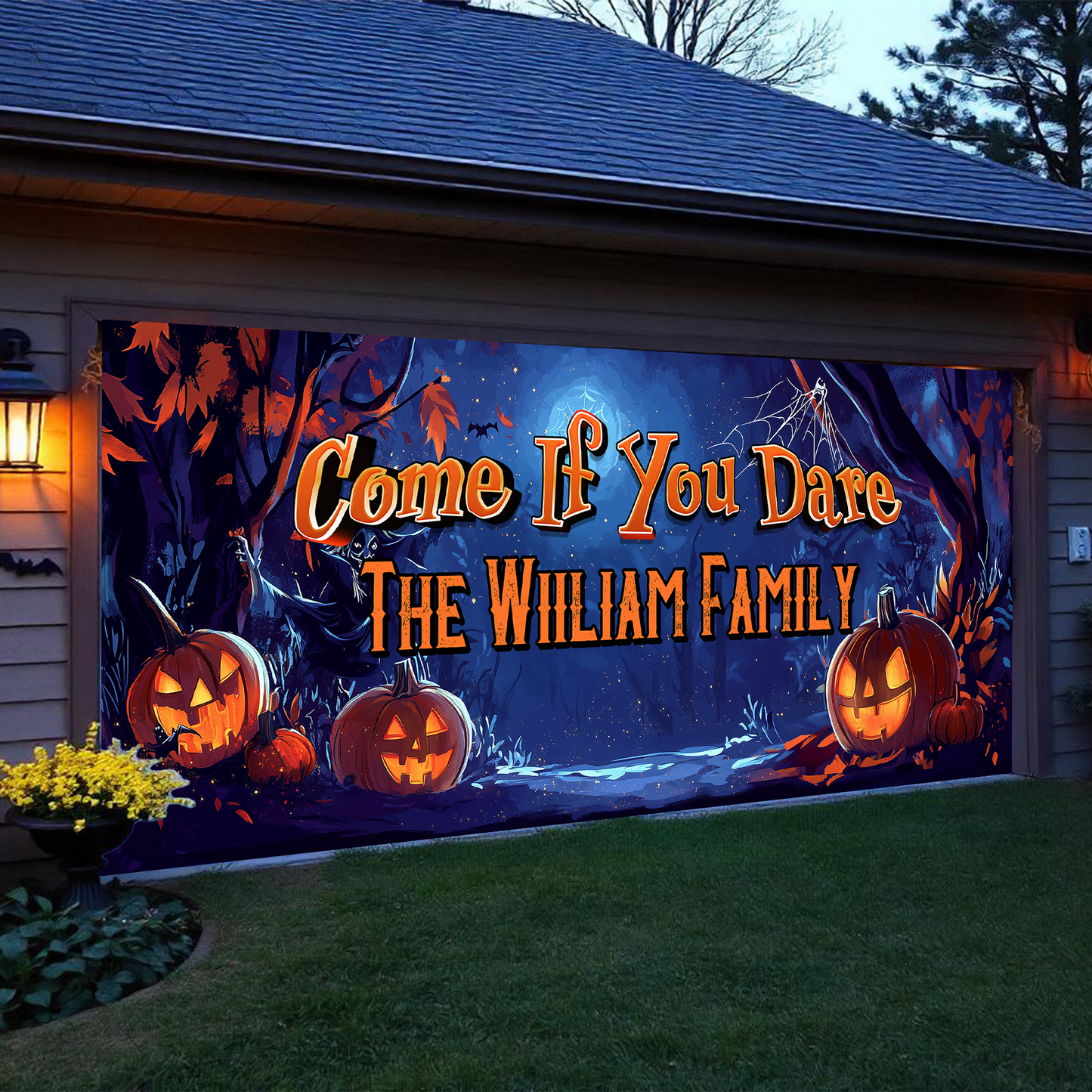 Halloween Garage Door Decorations, Single Garage, Garage Door Banner Covers - Garage Door Banner Decorations