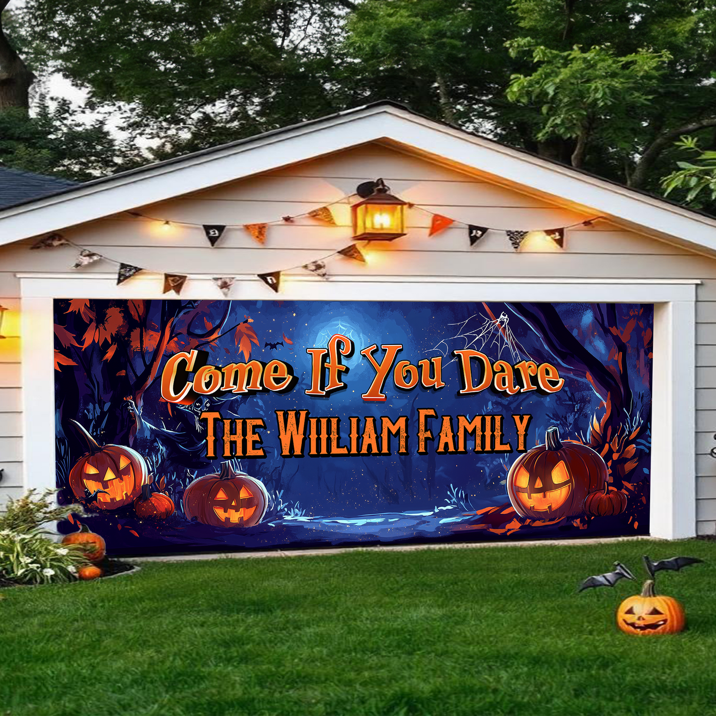 Halloween Garage Door Decorations, Single Garage, Garage Door Banner Covers - Garage Door Banner Decorations