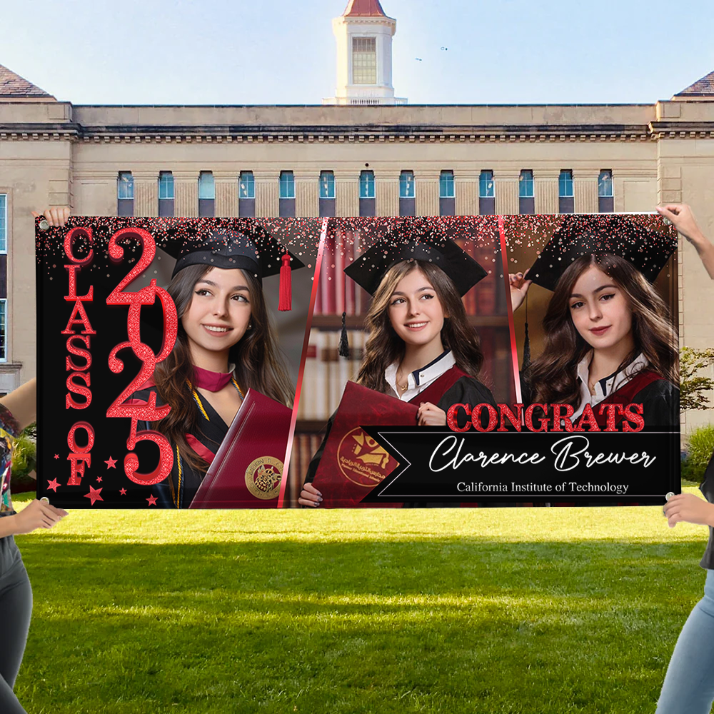 Congratulations Class Of 2025 - Graduation Banner - Unique Graduation Gift - Door Banner