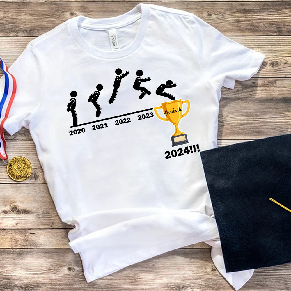 I Did It - Graduated 2024 -  Senior Graduation Class Of 2024 T-Shirt - Graduation Unisex T-Shirt