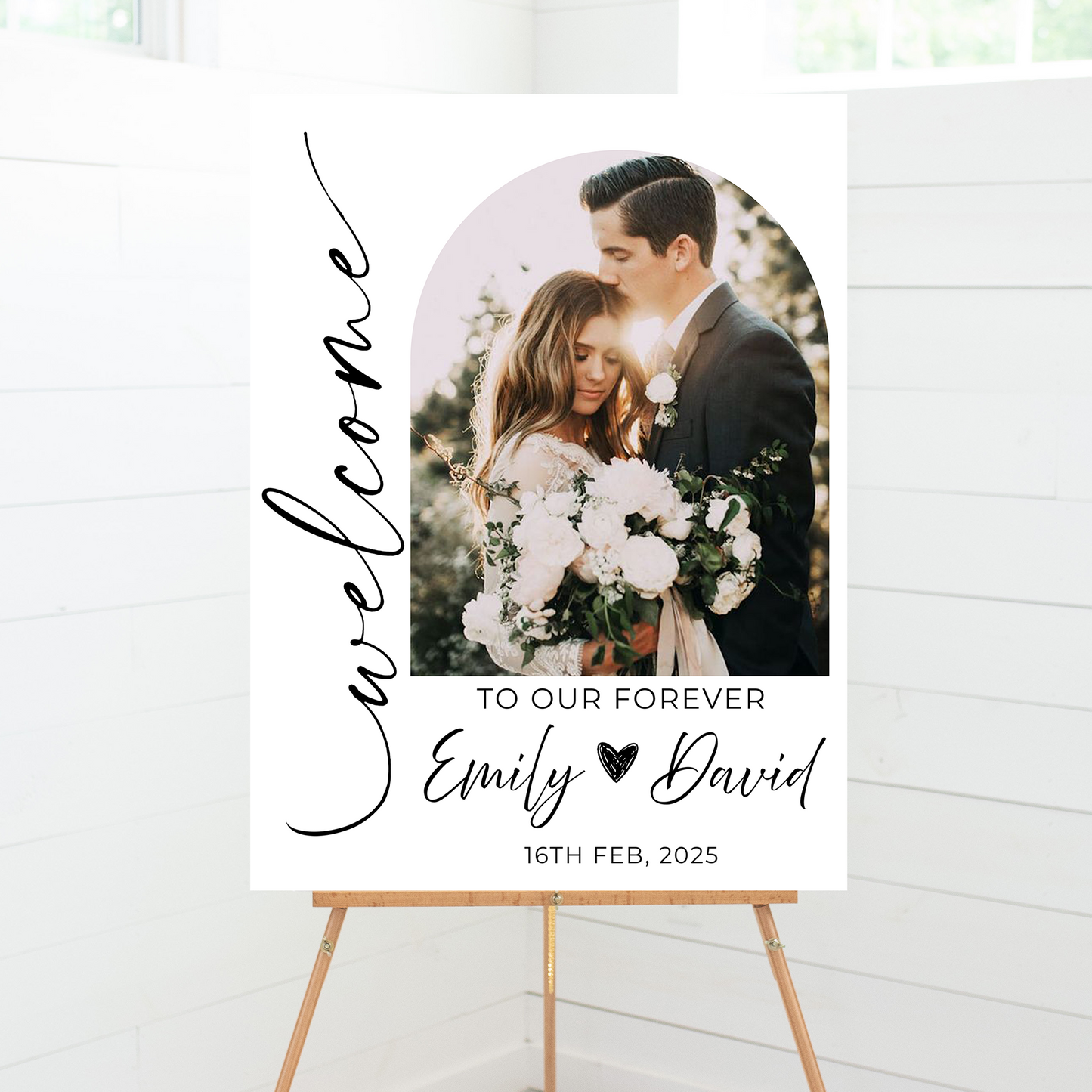 Wedding Welcome Sign - Welcome To The Wedding Sign - Personalized Wedding Sign - Wedding Decor