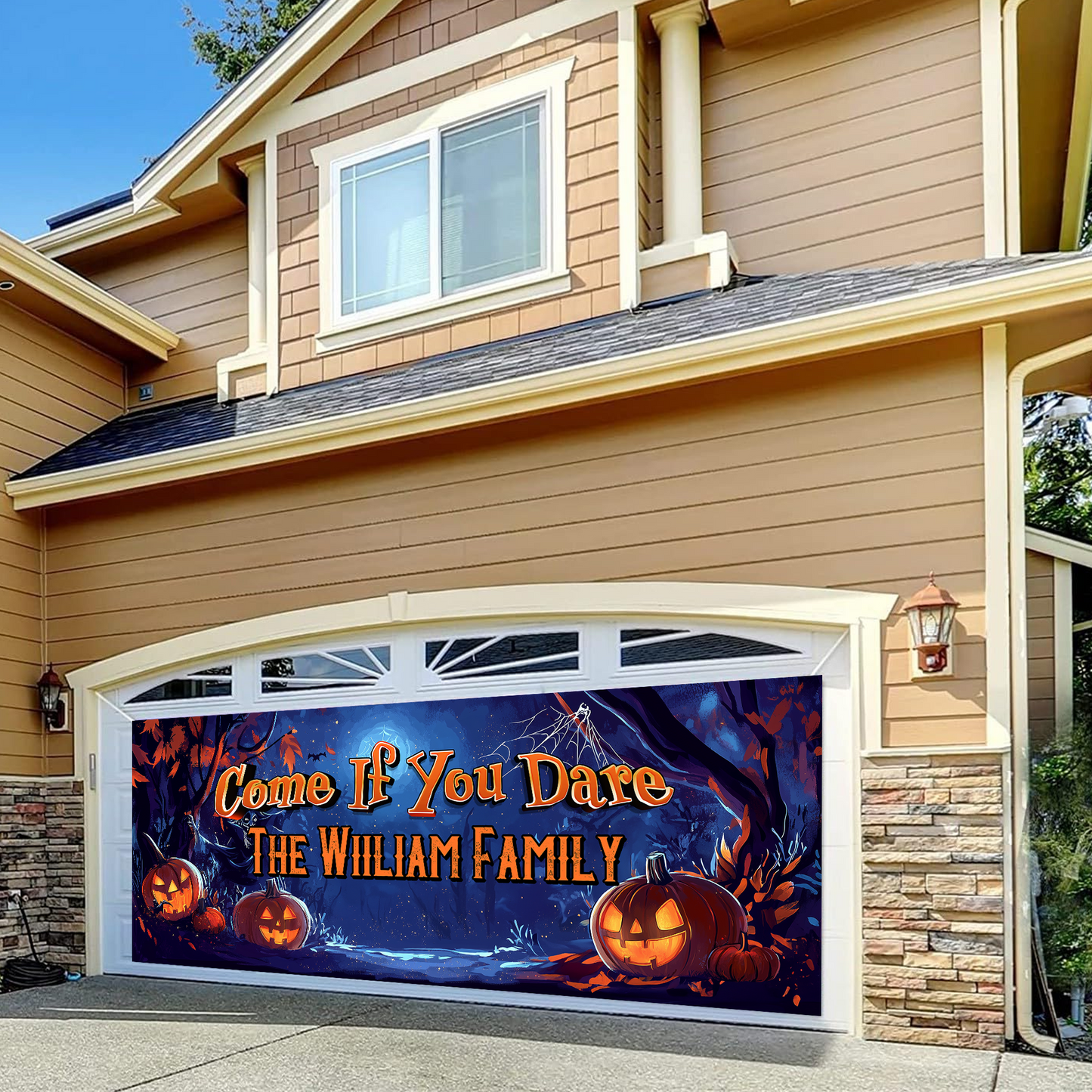 Halloween Garage Door Decorations, Single Garage, Garage Door Banner Covers - Garage Door Banner Decorations