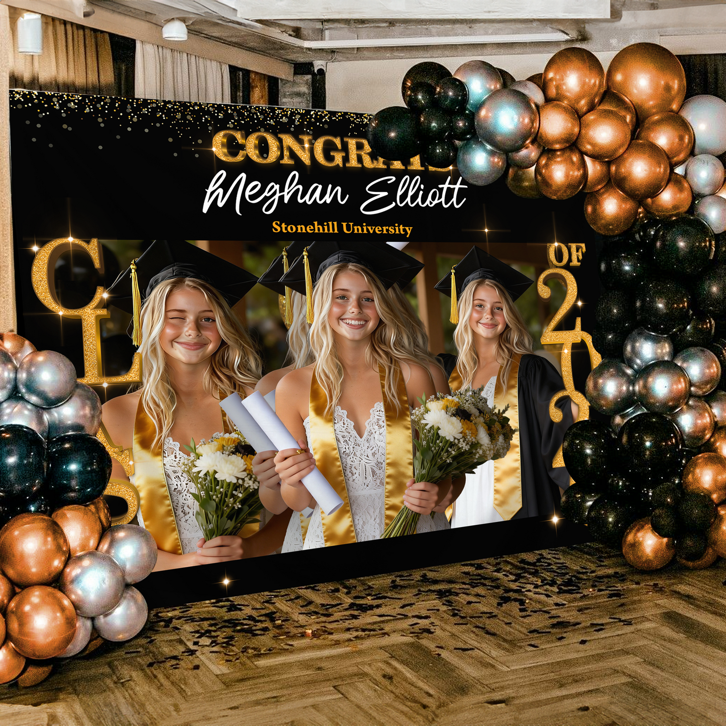 Class of 2026 Custom Graduation Party Backdrop - Personalized Custom Graduation Backdrop
