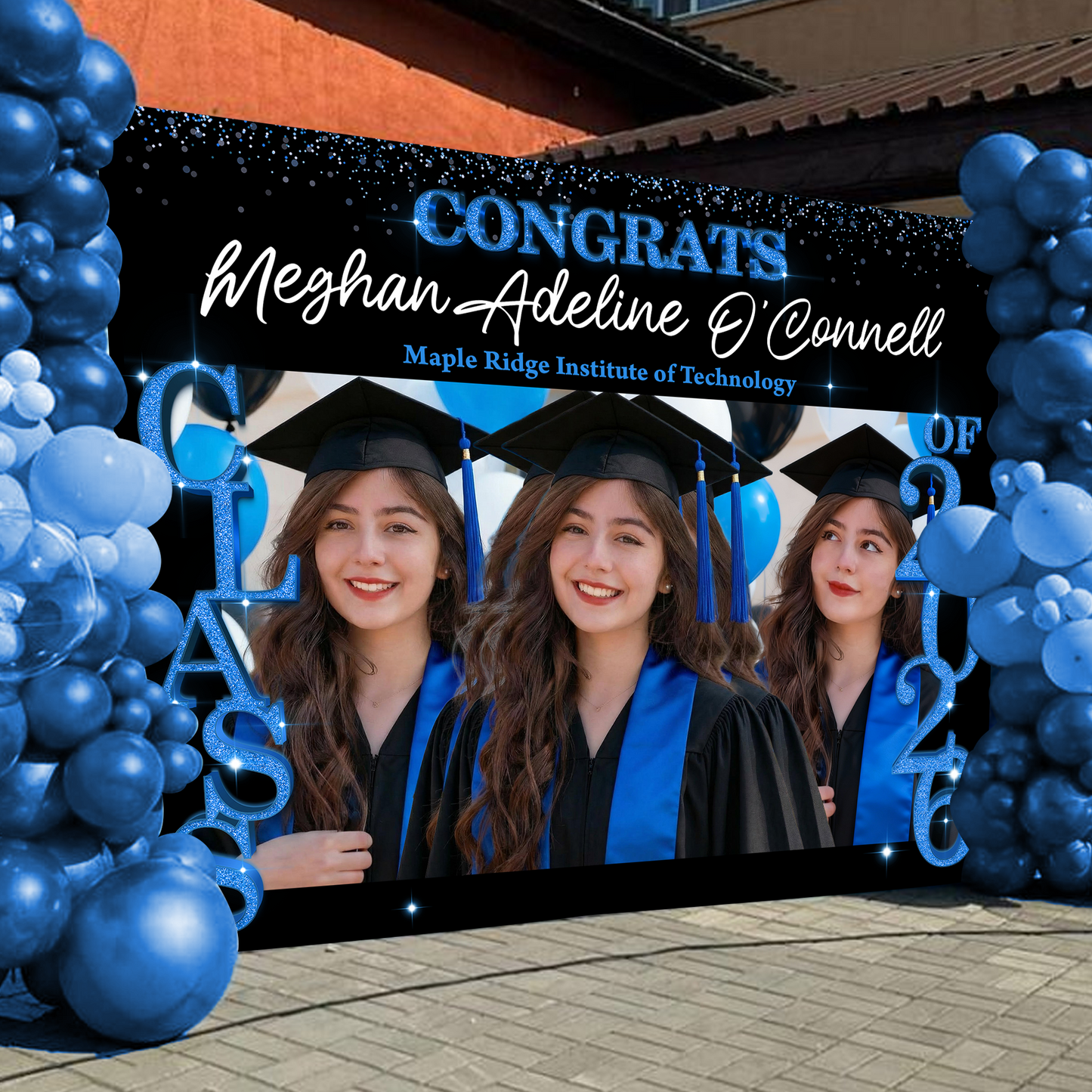 Class of 2026 Custom Graduation Party Backdrop - Personalized Custom Graduation Backdrop