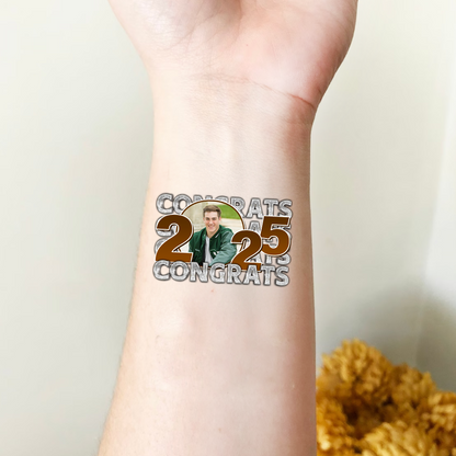 Congrats Squad Personalized Congrats Class Of 2025 Tattoos - Graduation Party