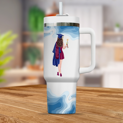 Congrats On Your Graduation - Graduation 40oz Tumbler - Gift For Sister, Gift For Friends, Gift For Her - Personalized Custom Tumbler