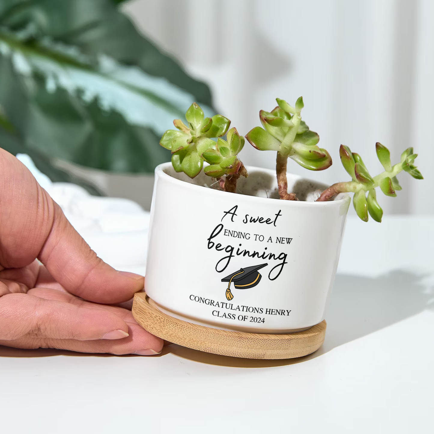 A Sweet Ending To A New Beginning - Best Graduation Gifts - Custom Plan Pot