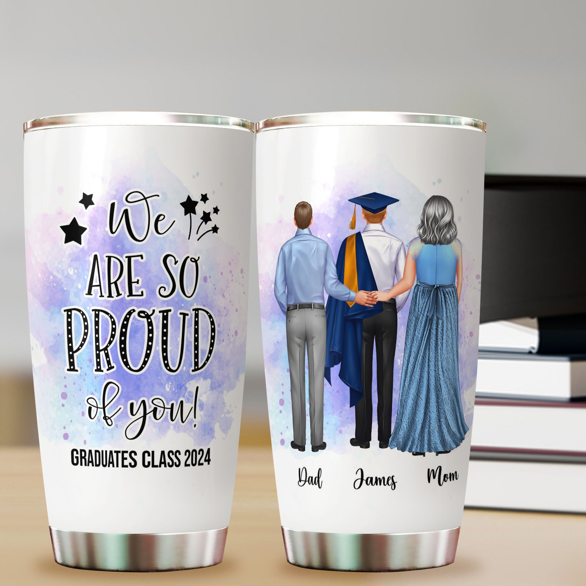 We Are So Proud Of You - Gift For Couple, Gift For Him, Gift For Her - Personalized Custom Tumbler