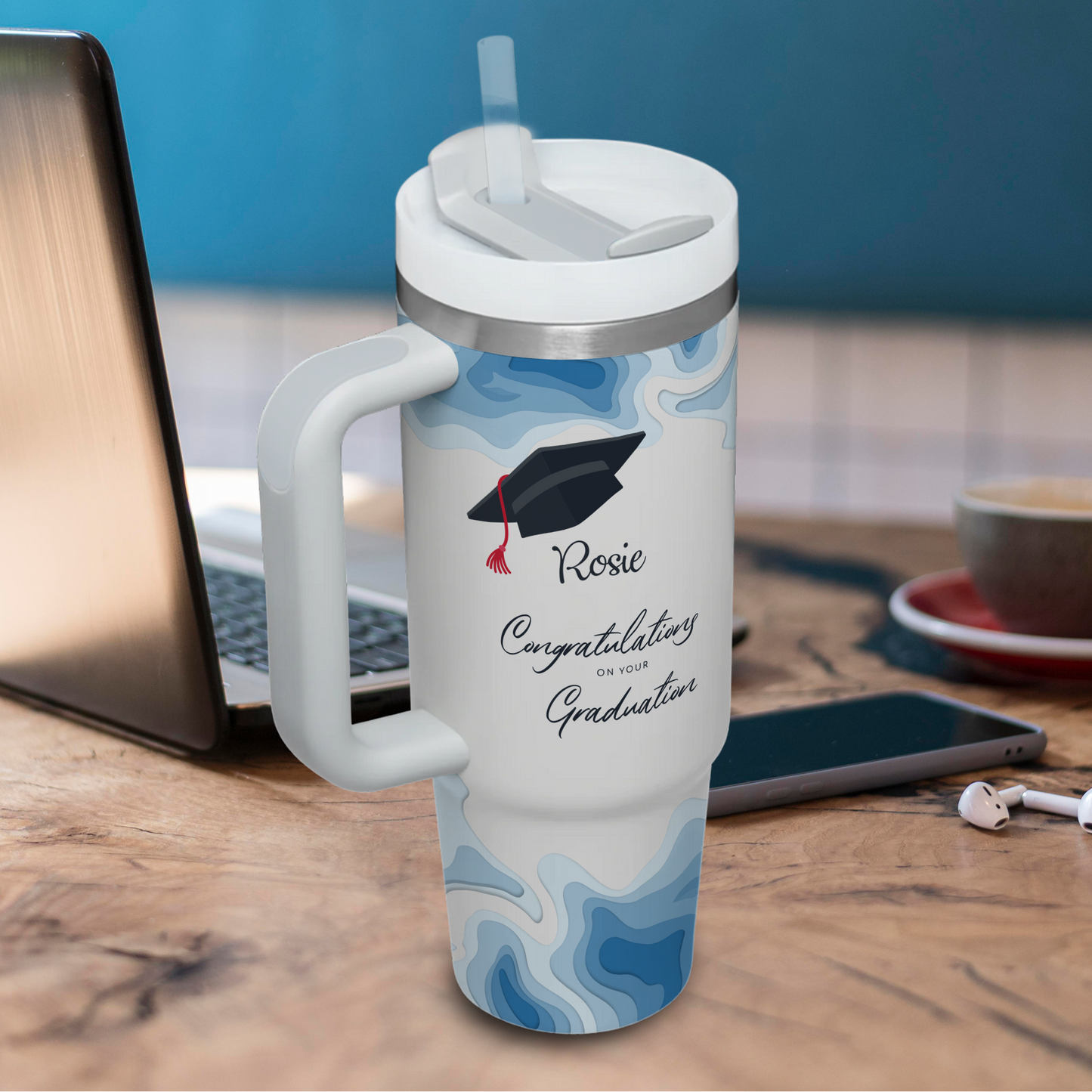 Congrats On Your Graduation - Graduation 40oz Tumbler - Gift For Sister, Gift For Friends, Gift For Her - Personalized Custom Tumbler