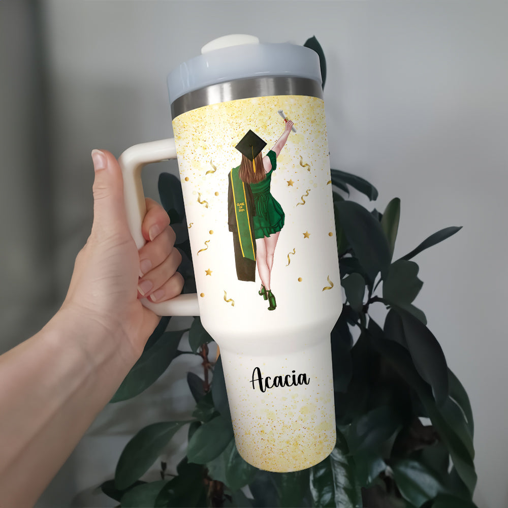 Class Of 2025 Graduated - Graduation 40oz Tumbler - Gift For Sister, Gift For Friends, Gift For Her - Personalized Custom Tumbler